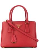 Prada Mini Galleria Tote Bag - Red