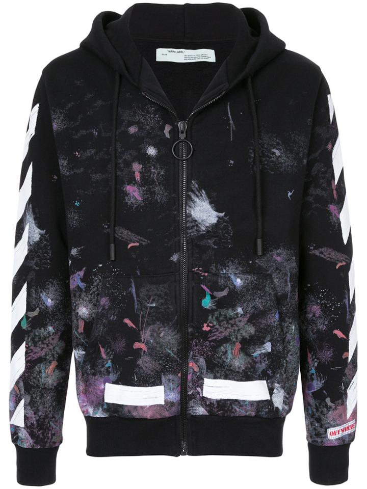 Off-white Diag Galaxy Hoodie - Black