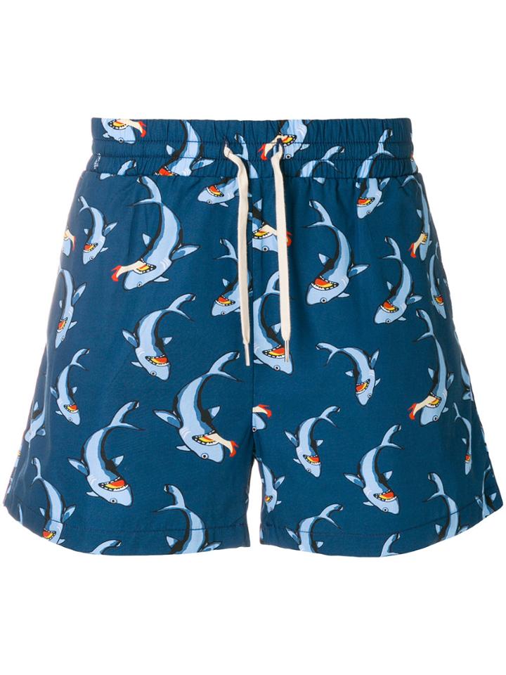 Band Of Outsiders Shark Track Shorts - Blue