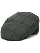 Barbour Checked Flat Cap - Green