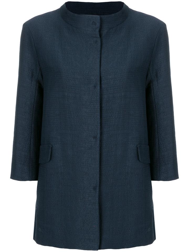 's Max Mara Collarless Jacket - Blue