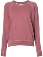 The Great Destroyed Effect Sweatshirt, Women's, Size: 2, Pink/purple, Cotton