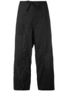 Y's - Patchwork Trousers - Women - Cotton/linen/flax/cupro - 1, Black, Cotton/linen/flax/cupro