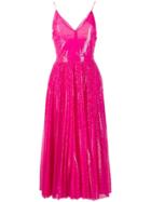 Msgm Sequin Pleated Dress - Pink