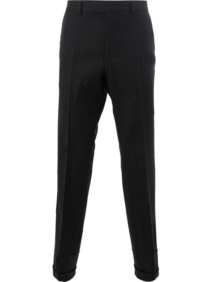 Gucci Mitford Pinstripe Trousers - Black