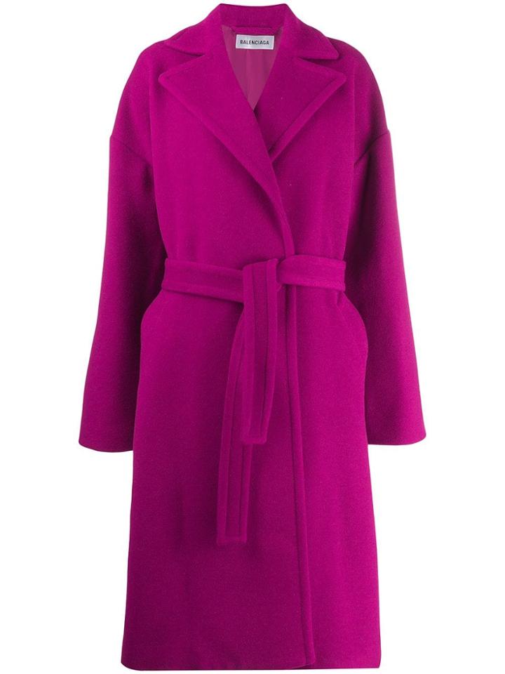 Balenciaga Wrap Trench - Pink