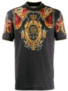 Dolce & Gabbana T-shirt Mm Giro Dg Albero - Black