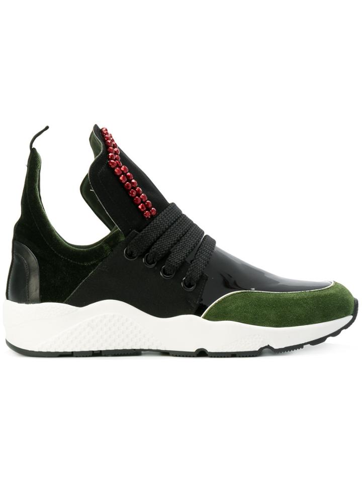 No Ka' Oi Beaded Colourblock Sneakers - Black