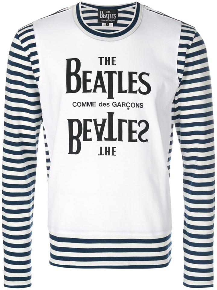 Comme Des Garçons Play Longsleeved Beatles T-shirt - White