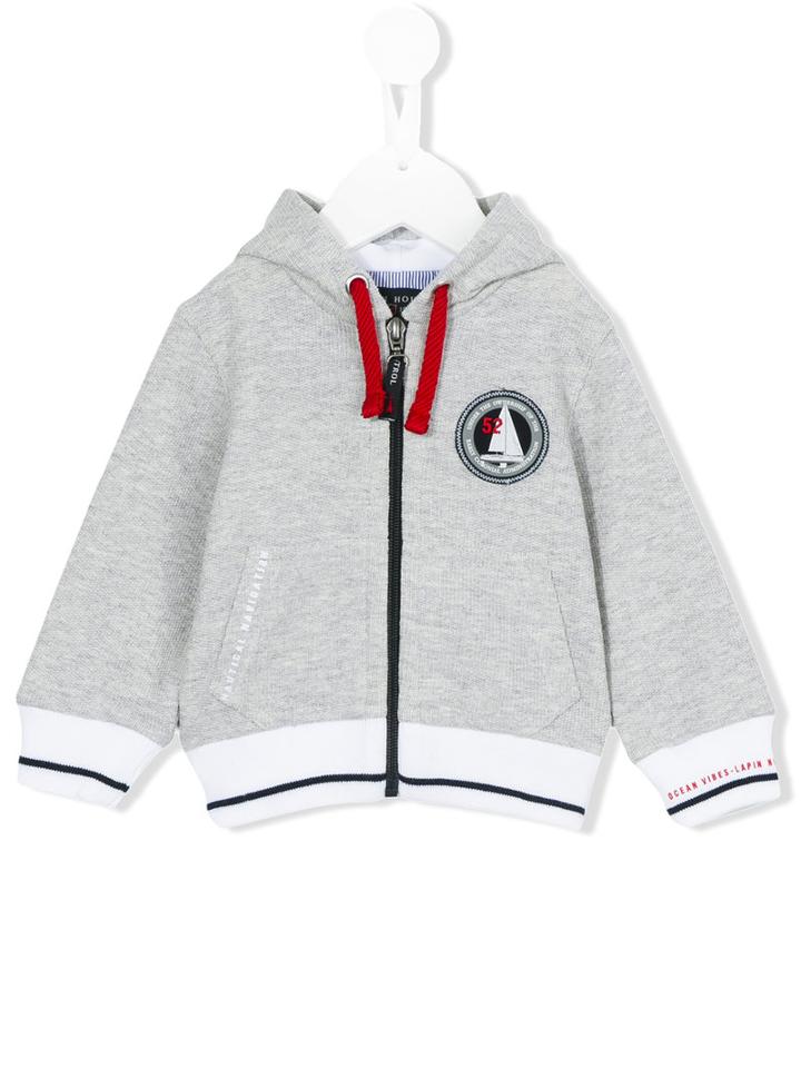 Lapin House - Nautical Hoodie - Kids - Cotton/acrylic/spandex/elastane/other Fibers - 24 Mth, Toddler Boy's, Grey