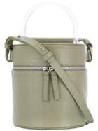 Building Block Round Top Handle Tote Bag - Green