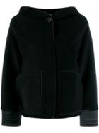 Giorgio Armani Hooded Loose-fit Jacket - Black