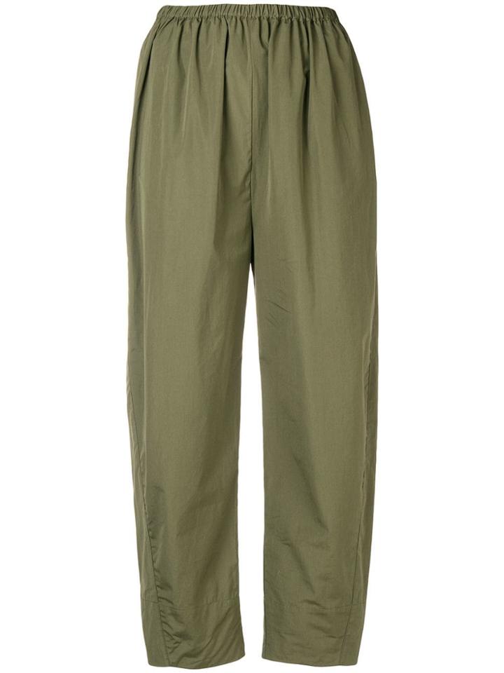 Toteme Elasticated Waist Trousers - Green