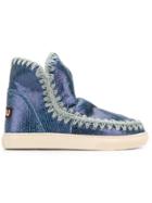 Mou Embossed Eskimo Boots - Blue