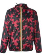 No21 Floral Print Hooded Jacket, Men's, Size: Xl, Black, Polyester