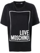 Love Moschino Oversized Logo Print T-shirt - Black