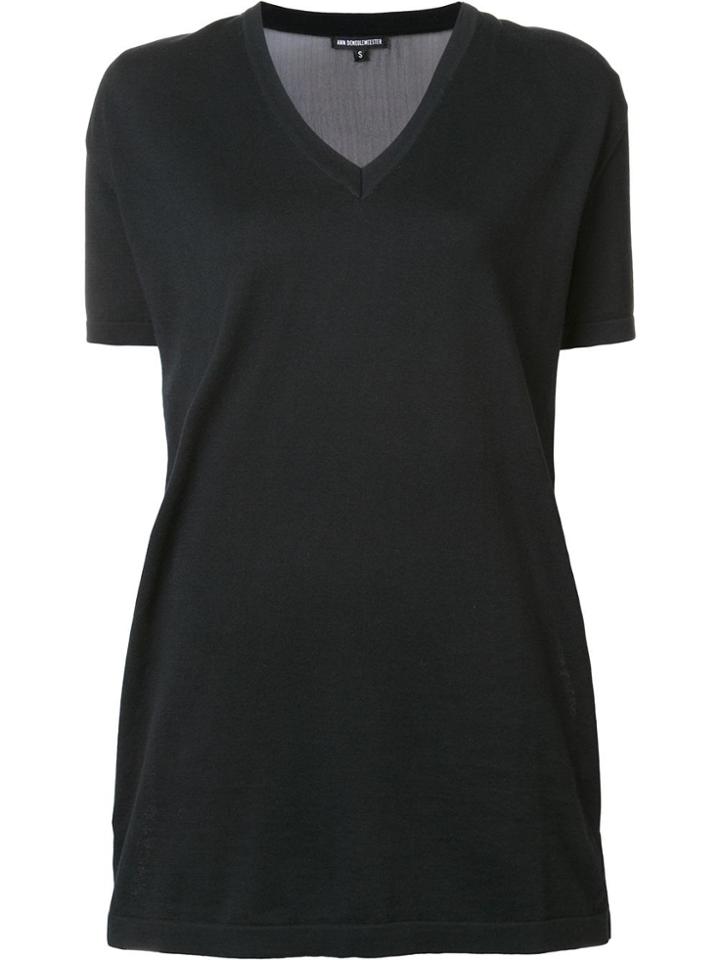 Ann Demeulemeester 'sahelle' Knitted Top - Black