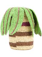 Tsumori Chisato Woven Palm Basket Tote - Green