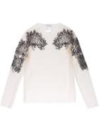 Melampo - Sheer Embroidered Top - Women - Polyester/nylon - 40, Nude/neutrals, Polyester/nylon