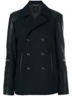 Philipp Plein - Biker Peacoat - Men - Polyamide/polyester/polyurethane/viscose - Xl, Blue, Polyamide/polyester/polyurethane/viscose