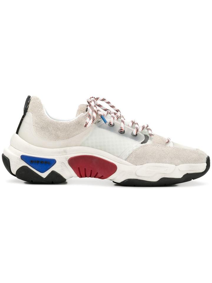 Diesel Technical Runner Sneakers - White