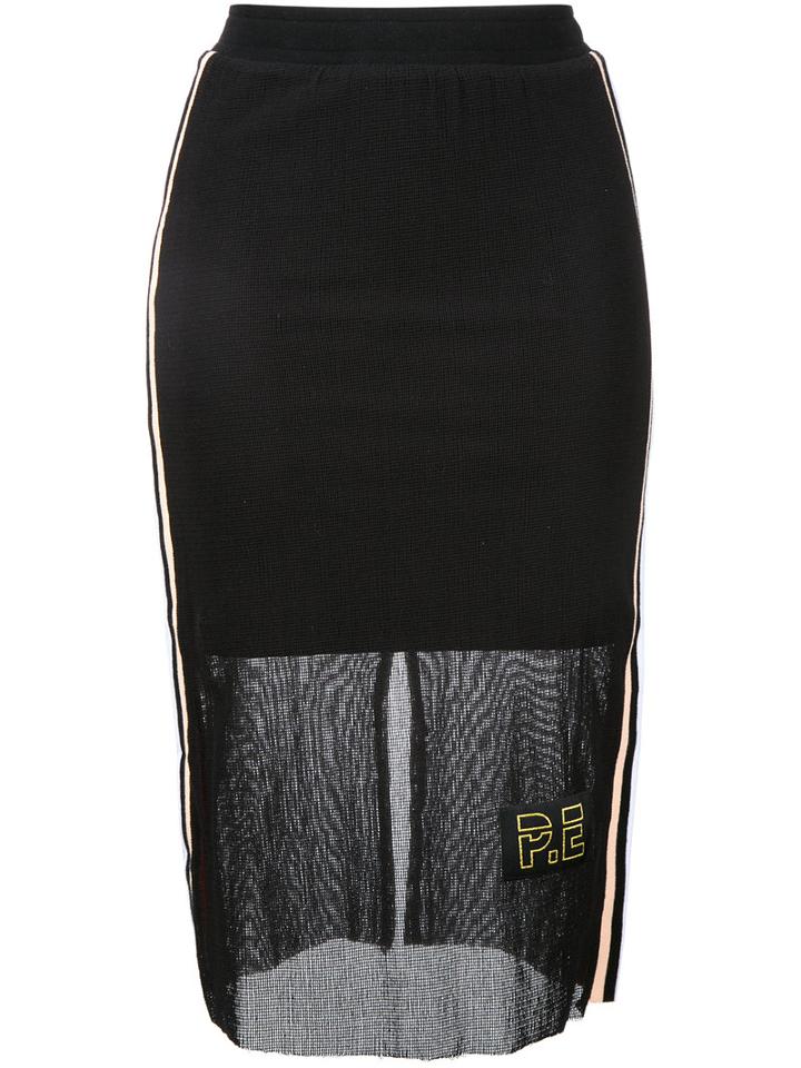 P.e Nation Off Racing Skirt, Women's, Size: 12, Black, Cotton