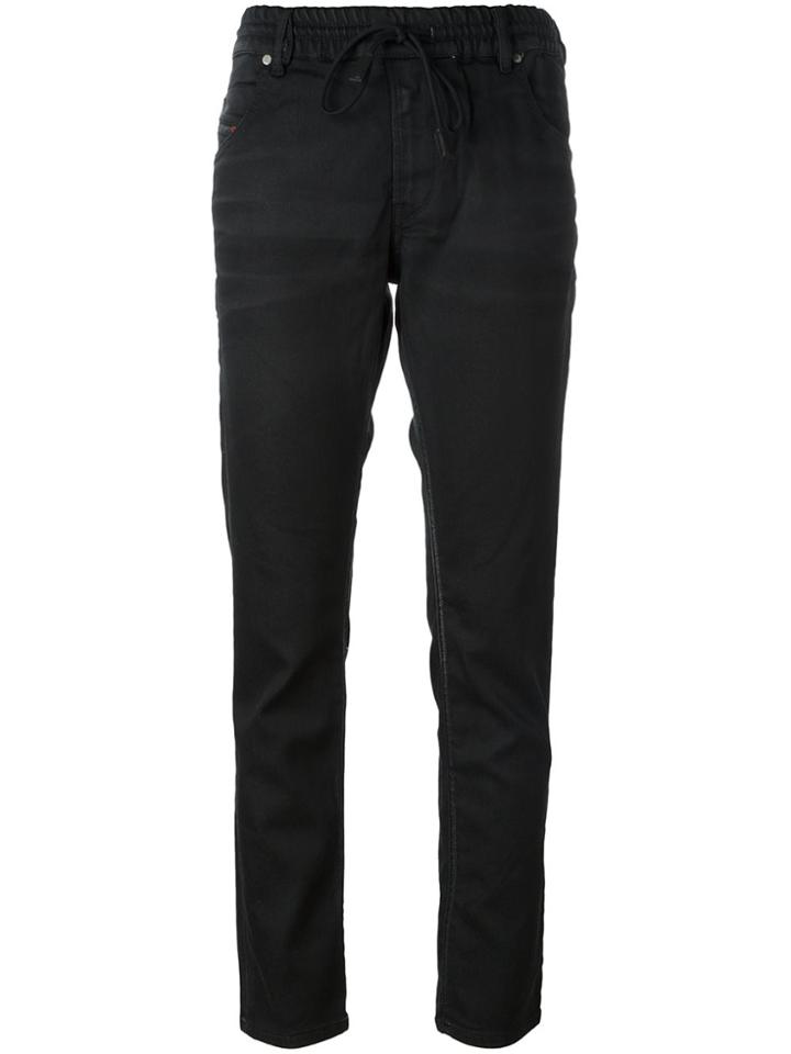 Diesel Drawstring Fastening Trousers - Black