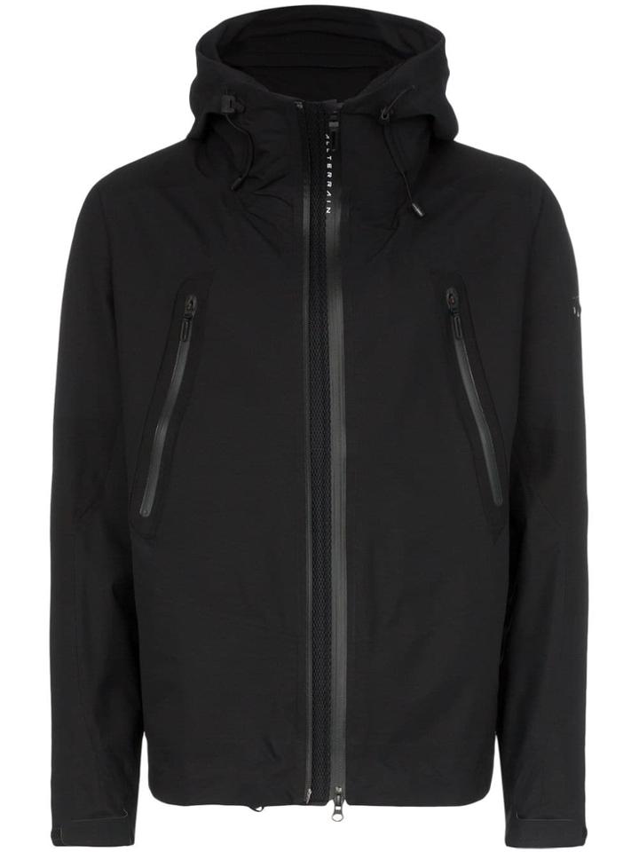 Descente Allterrain Active Shell Zipped Hooded Jacket - Black