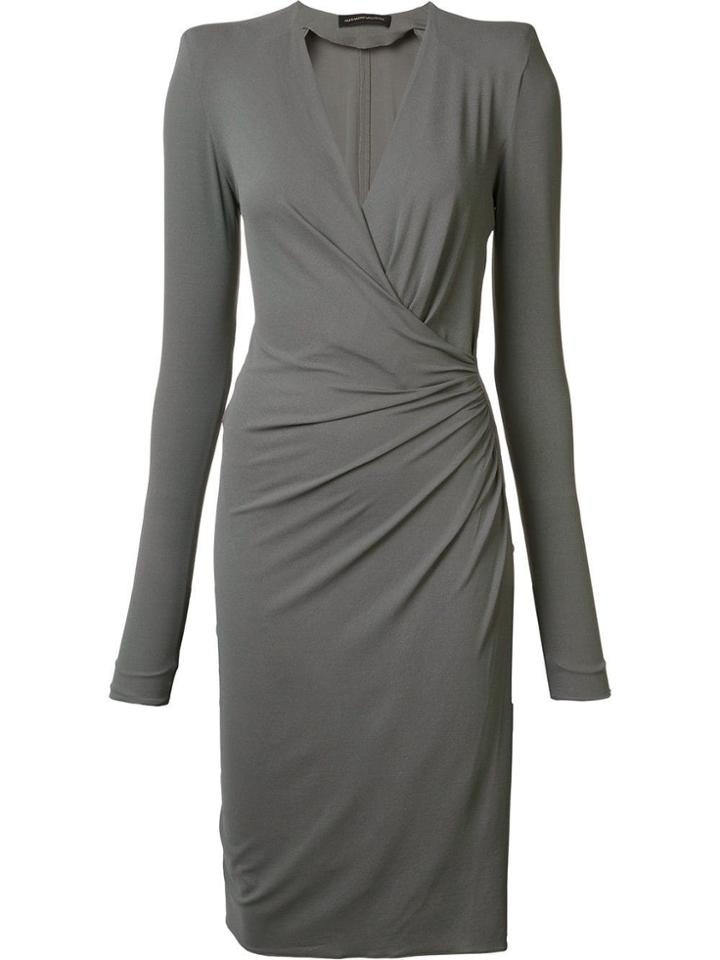 Alexandre Vauthier Wrap Effect Dress - Grey