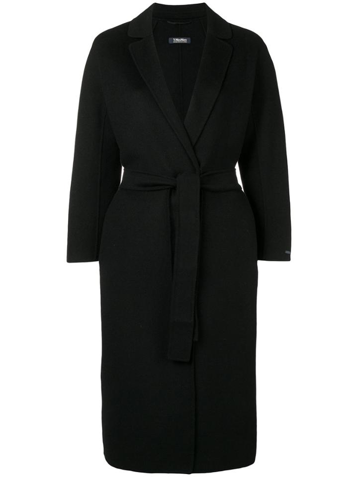 's Max Mara Belted Trench Coat - Black