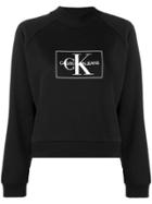 Calvin Klein Jeans Cropped Logo Sweatshirt - Black