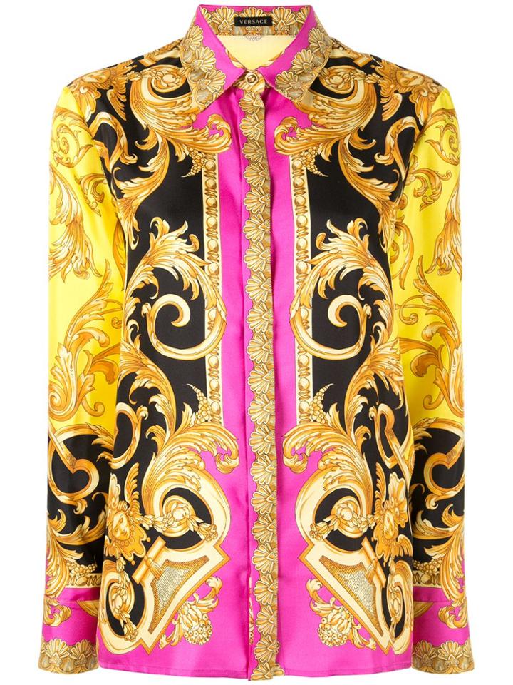 Versace Printed Silk Shirt - Multicolour