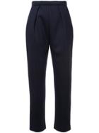 Delpozo Tailored Cigarette Trousers - Blue