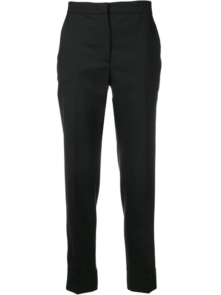 Pt01 Mid-rise Straight Trousers - Black