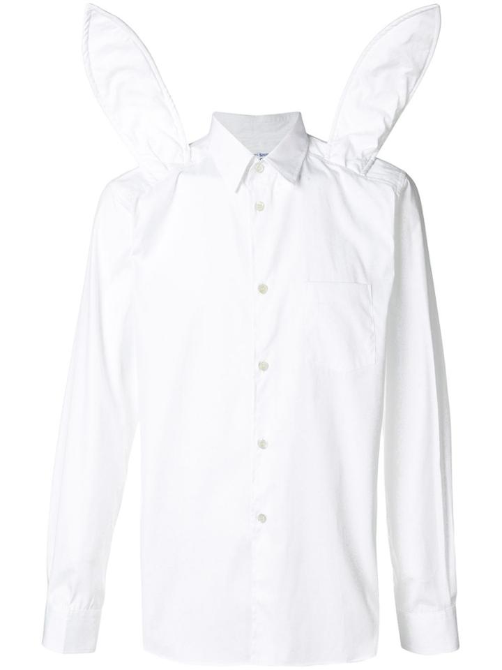 Comme Des Garçons Shirt Boys Bunny Ears Detail Shirt - White