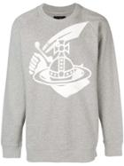 Vivienne Westwood Anglomania Front Printed Sweatshirt - Grey