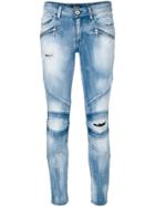 Just Cavalli Skinny Biker Jeans - Blue