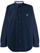 Ps Paul Smith Tiny Motif Plain Shirt - Blue