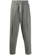 Drôle De Monsieur Cropped Tapered Trousers - Grey