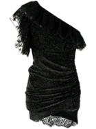 Giamba Ruffle Mini Dress - Black