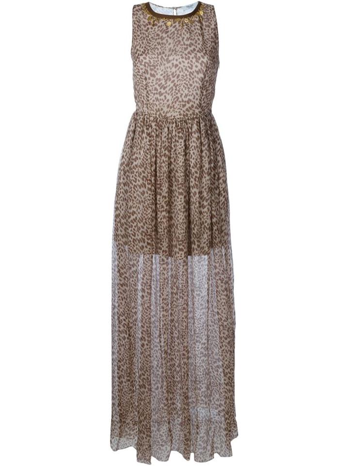 Blugirl Leopard Print Evening Dress