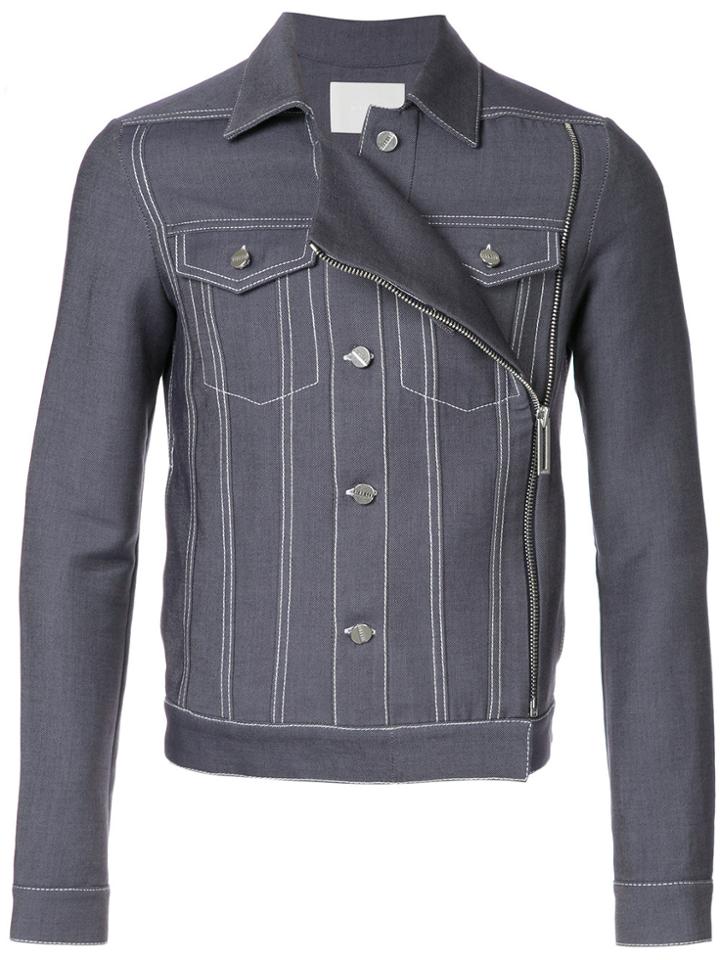 Dion Lee Faux Front Denim Jacket - Blue