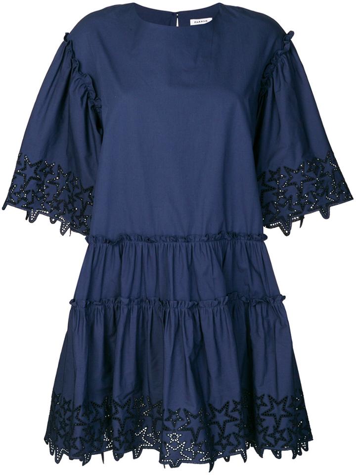 P.a.r.o.s.h. Perforated Star Dress - Blue