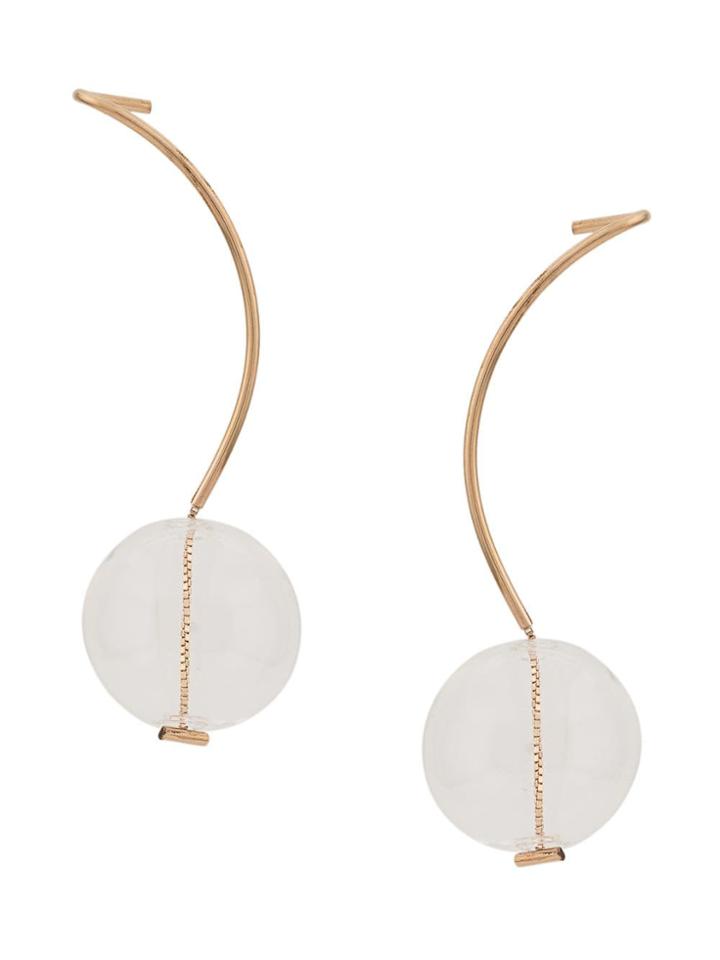 Annika Inez Gossamer Drop Earrings - Gold