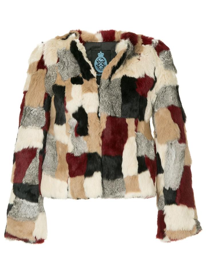 Guild Prime Patchwork Fur Jacket - Multicolour