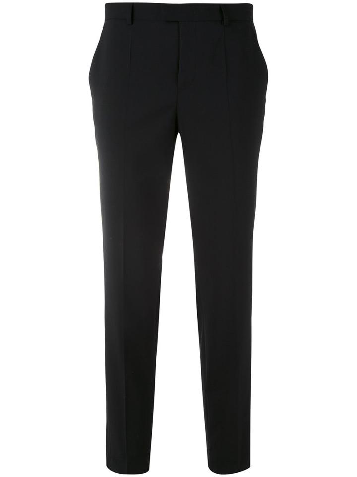 Red Valentino - Tailored Cropped Trousers - Women - Polyester/spandex/elastane/acetate/virgin Wool - 38, Black, Polyester/spandex/elastane/acetate/virgin Wool
