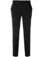 Red Valentino - Tailored Cropped Trousers - Women - Polyester/spandex/elastane/acetate/virgin Wool - 38, Black, Polyester/spandex/elastane/acetate/virgin Wool