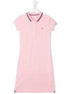 Tommy Hilfiger Junior Teen Logo Polo Dress - Pink