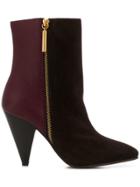 Stuart Weitzman Panelled Ankle Boots - Brown