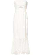 Jonathan Simkhai Bandeau Dress, Women's, Size: 4, White, Spandex/elastane/acetate/viscose/silk